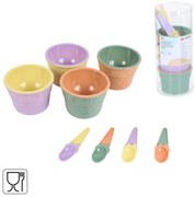 Sada misiek na zmrzlinu s lyžičkami 8 ks ALPINA