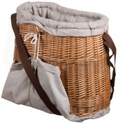 Prútený kôš na jablkáš. 45 x hl. 25 x v. 35(cm)