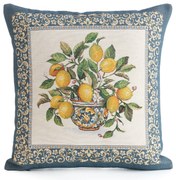 GOBELÍNOVÁ DEKORAČNÁ OBLIEČKA NA VANKÚŠ LEMON 45X45 CM VZOROVANÁ