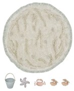 Béžový bavlnený detský hrací koberec ø120 cm Island – Lorena Canals