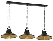 Luster na reťazi IRON 3xE27/60W/230V