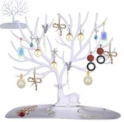 VERK GROUP Organizér a stojan na šperky, šperkovnica, JELEN - BIELY