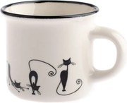 Porcelánový hrnček Dakls Cats Emily, 75 ml