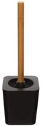 Čierna toaletná kefa so stojanom NATUREO