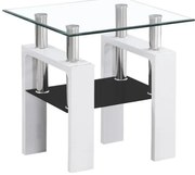 Konferenčný stolík Lisa IV, číra / biela