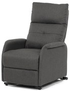 Autronic BONTEC Polohovacie kreslo, elektrické káblové ovládanie, krémová, látka, TV-5482 CRM2 Farba: Šedá