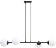 Luster na lanku FIRA 4xE27/60W/230V čierna