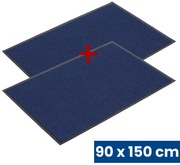 Odolná vstupná kobercová rohož s PVC 1+1 ZADARMO, 90 x 150 cm, modrá