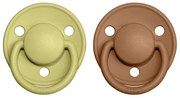 BIBS De Lux cumlíky, kaučuk 2ks - veľkosť 1 - Meadow Earth