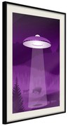 Artgeist Plagát - Ufo [Poster] Veľkosť: 20x30, Verzia: Čierny rám s passe-partout