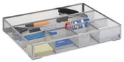 Organizér na stôl RD2491, strieborná
