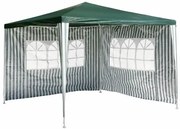 Garthen 642 Záhradný párty stan - zelený 3 x 3 m + 2 bočné steny