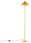 Dizajnová stojaca lampa žltá - Triangolo