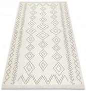 Koberec TWIN 23000 Boho, romby sivý / krémový