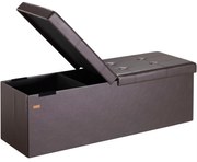 InternetovaZahrada Úložná lavica s výklopným vekom 115x38x38 cm - hnedá