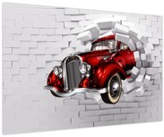 Obraz - Červené auto (90x60 cm)