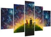 Obraz - Malý princ a líška (150x105 cm)