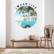Samolepky na stenu - Van s nápisom