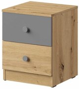 Nočný stolík Nero 09 Šedá Mat