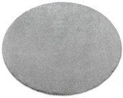 Koberec kruh STAR strieborný