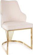 SI Alure Velvet stolička svetlo béžová