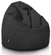 Sedací vak SAKO čierny bouclé