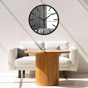 Hodiny na stenu z akrylátového skla - čierne, biele a zrkadlo | SENTOP X0105