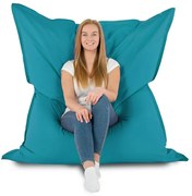 XXL vankúš na sedenie – interiérový aj záhradný, vodeodolný Farba: 17.Sv.modrá