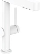 Hansgrohe Finoris, umývadlová batéria 230, s výpustom Push-Open a výsuvnou spŕškou, EcoSmart, biela matná, HAN-76063700