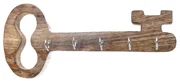 InDecor Vešiak na kľúče z mangového dreva Old key, 25 x 5 x 11 cm