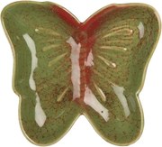 Dekoračný keramický tanierik v tvare motýľa Retro Uniq - 14*13*2 cm