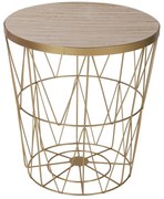 Konferenčný stolík Space zlatý/drevo