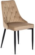 Čalúnená jedálenská stolička Cork, béžová