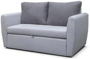 Rozkladacia pohovka Bella 120, šedá (MILO 14 + MILO 18)