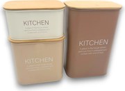 Zeller Present Sada 3ks plechových dóz ZELLER KITCHEN, mocha