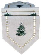 Obrus Jedlička s lurexovou výšivkou 40x140 cm