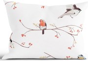 Bavlnená obliečka na vankúš Renforcé 50 × 70 cm - Vtáčiky