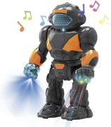 Teddies Robot chodiaci, 22 cm, na batérie so svetlom a zvukom