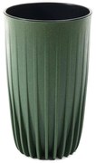 Kvetináč STRIPPED ECO III 25 cm zelený