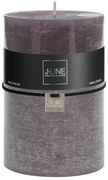 Šedá sviečka Granite valec XXL - Ø 10*15 cm/120h