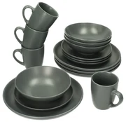Súprava riadu Vivo Dark Grey 4/16