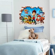 60x80cm PAW patrol 4 - textilná nálepka na stenu Veľkosť: 80x60 cm