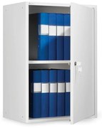 Kovová skrinka na dokumenty SERVE, 780x550x340 mm, biela