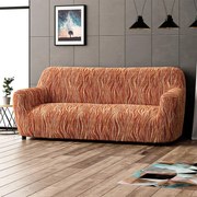 Bielastické poťahy UNIVERSO NOVÉ žíhané tehlové trojkreslo (š. 170 - 220 cm)