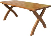 Masívny stôl z borovice drevo lakované 40 mm (rôzne dĺžky) 160 cm