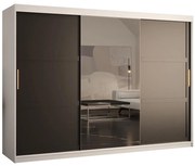 Skriňa Amiro 2 250 biely/čierny