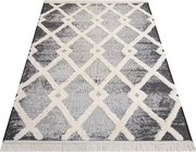 DY Sivý vzorovaný koberec v škandinávskom štýle Deli 02 Rozmer: 120x170 cm