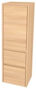 Mereo, Mereo Opto kúpeľňová skrinka vysoká 125 cm, pravé otváranie, Multidecor, Dub Sand Barbera, MER-CN995PDSB1