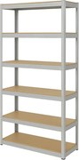 Regál 220x100x50 cm pozinkovaný 6-policový, nosnosť 1050 kg
