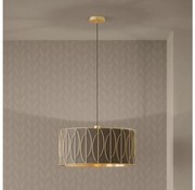 Eglo 390206 - Luster na lanku COROJAL 1xE27/40W/230V zlatá/hnedá